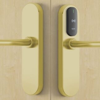 SALTO E9650U00PM XS4 Proximity Handleset Wide Satin Brass