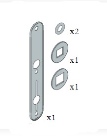 SALTO SP226849 XS4 Outdoor Kit For External Doors Narrow