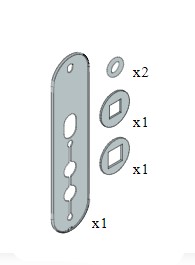 SALTO SP226850 XS4 Outdoor Kit For External Doors Wide