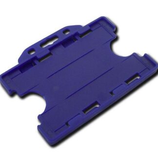 Plastic Id Card Holder Horiz Blue